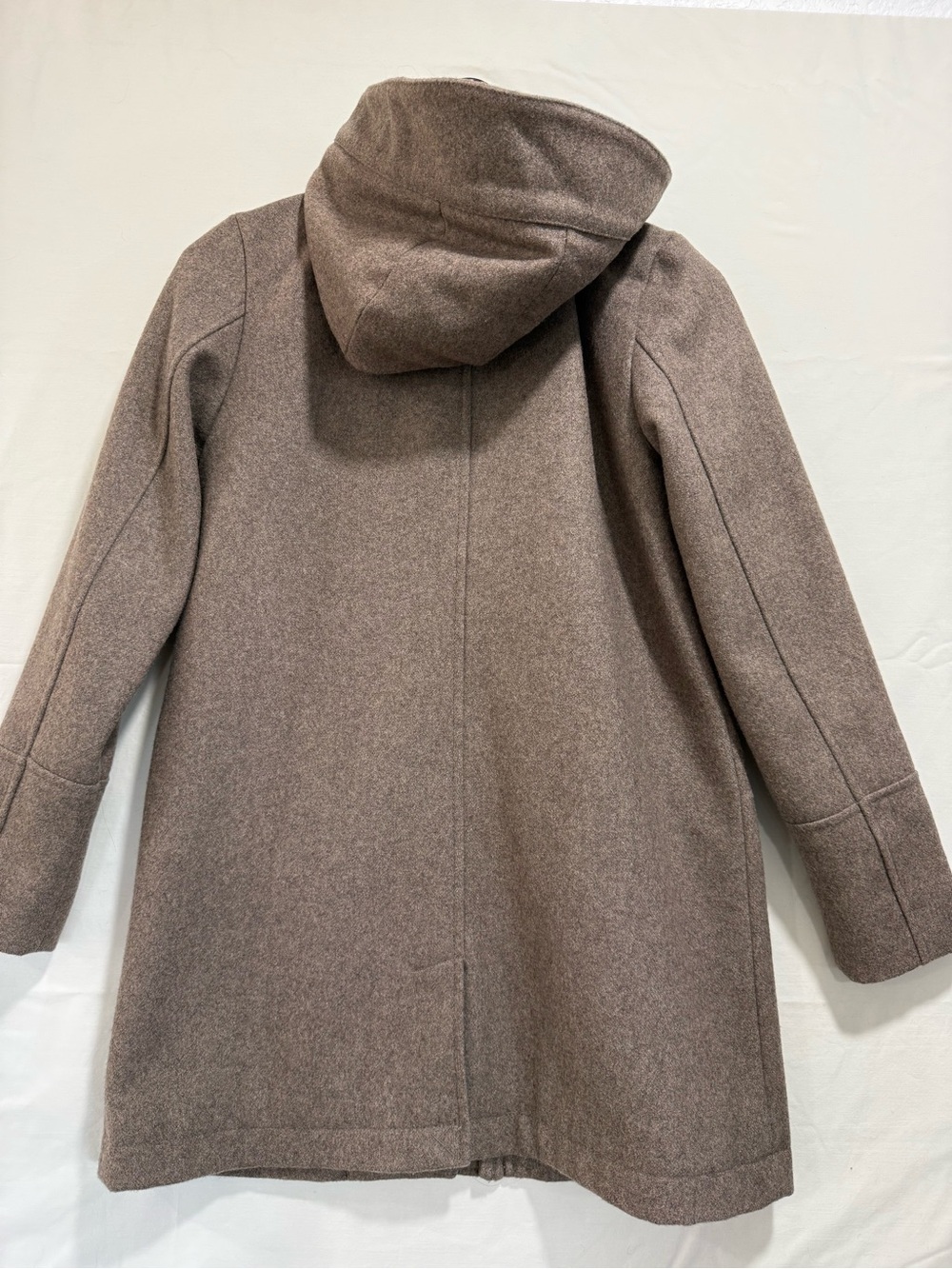 A New Day Wool Blend Hooded Coat Women’s XS Taupe Brown NWOT - Picture 3 of 7